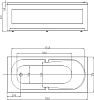 Акриловая ванна Aquatek Лея 170x75 см LEY170-0000045, белый