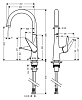 Смеситель для кухни Hansgrohe Talis Classic 72810800 серый