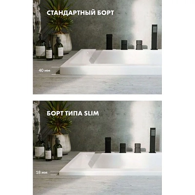 Акриловая ванна Excellent Heaven 170х75 WAEX.HEV17S.LINE.CR хром, белый
