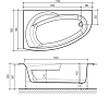 Акриловая ванна Eurolux Bagi E2017010009R белый