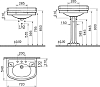 Раковина VitrA Efes 72 см 6055B003-0001, белый