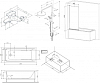 Акриловая ванна Am.Pm Gem 150x70 W90ASET-150D8 с каркасом, шторкой и душевой системой со смесителем, белый