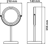 Косметическое зеркало Wasserkraft K-1003 двухстороннее