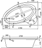 Акриловая ванна Santek Edera 170x110 1WH111995 L