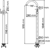 Смеситель для раковины Wasserkraft Main 4153 напольный, хром