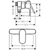 Смеситель для душа Hansgrohe Rebris 72642000 хром