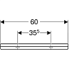 Настенная полка 60 см Geberit Renova Plan 299160000, белый