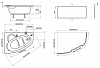 Акриловая ванна Ravak Asymmetric C491000000/CY44000000/CZ49100000 белый