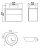 Тумба под раковину Orange Otto Ot-75TuMDF+B08-360W белый