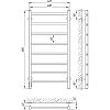 Электрический полотенцесушитель Laris Феличия ЧКЧ8 400х800 L 73207612, черный муар