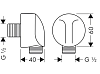 Душ гигиенический Hansgrohe 71604000/13620180/27454000/32127000 хром, белый