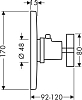 Термостат для душа Highflow Axor Citterio 39716000