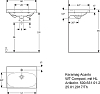 Раковина 60 см Geberit Acanto Compact 500.631.01.2, белый