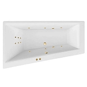 Акриловая ванна Excellent Sfera 170х100 WAEX.SFL17.LINE.GL золото, белый