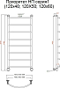Полотенцесушитель водяной Тругор Приоритет НП 1 120*60 (ЛЦ2)