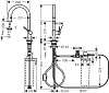 Смеситель для кухни Hansgrohe Aqittura M91 FilterSystem 210 76803000, хром