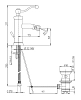 Смеситель для биде Paini Duomo 88OP306 золото