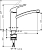 Смеситель для кухни Hansgrohe Focus 31816000, хром