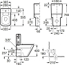Напольный унитаз Roca Hall 342629000 с бачком 341520000 подвод снизу бачка