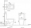 Унитаз-компакт Aquanet Rimless Tavr 00203346 с бачком 00203347 безободковый с тонким сиденьем микролифт