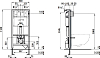 Комплект инсталляция с подвесным унитазом Laufen Pack Pro Rimless 8.6996.6.000.000.R с сиденьем микролифт и клавишей