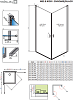 Дверь для душевого уголка 90 см Radaway Nes KDD I 90 R 10021090-01-01R стекло прозрачное