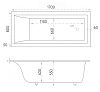 Ванна из искуственного камня Marmo Bagno Алесса MB-ALN170-80 белый