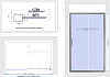 Душевая дверь в нишу STWORKI Стокгольм 110 см профиль хром матовый, стекло матовое, раздвижная