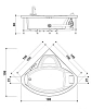 Акриловая ванна Jacuzzi Uma 9H50-014+9423-6700 белый