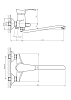 Смеситель для ванны с душем Haiba HB01-1 HB2201-1 хром