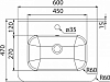 Мебельная раковина Iddis 60 0106000I28