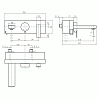 Смеситель для ванны с душем Jado Cubic F1434AA хром