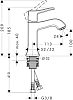 Смеситель Hansgrohe Metris Classic 31077000 для раковины