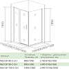 Боковая стенка Good Door Neo SP-100-C-CH НЕ00003 стекло прозрачное