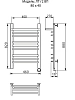Полотенцесушитель электрический Ника Trapezium ЛТ Г2 ВП 80/40 прав хром
