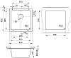 Мойка кухонная Granula 3801, ШВАРЦ черный