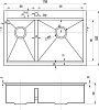 Кухонная мойка Zorg Master X ARTE 78х52х20 ZM X-5278-L