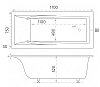 Ванна из искуственного камня Marmo Bagno София MB-SF170-75 белый