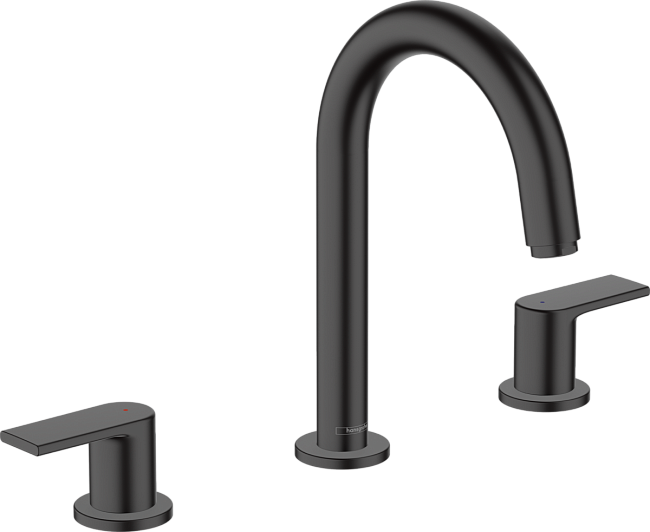 Смеситель для раковины Hansgrohe Vernis Shape 71563670, матовый чёрный