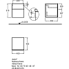 Шкаф 45 см Geberit Xeno² 500.504.01.1, белый