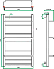 Полотенцесушитель водяной Grota Vista 63x90