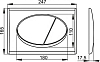 Кнопка смыва AlcaPlast ALCA M70 белая