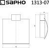 Держатель туалетной бумаги Sapho Everest 1313-07, хром