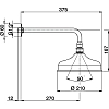 Душ верхний Cisal Shower DS01340121 хром