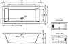 Акриловая ванна Riho Lusso 180х80 B036001005