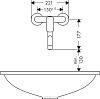 Смеситель для кухонной мойки Hansgrohe Logis 71836000, хром