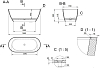 Ванна из искусственного камня Holbi Venus NEW 158x79 SCW 1.01.002.11.1, белый матовый