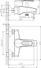 Смеситель Rossinka T T40-31 для ванны с душем