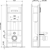 Комплект инсталляция с подвесным унитазом Am.Pm Like FlashClean IS30201.801700 с сиденьем микролифт и клавишей Start S белый