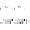 Мыльница Schein Allom 222CS-R хром